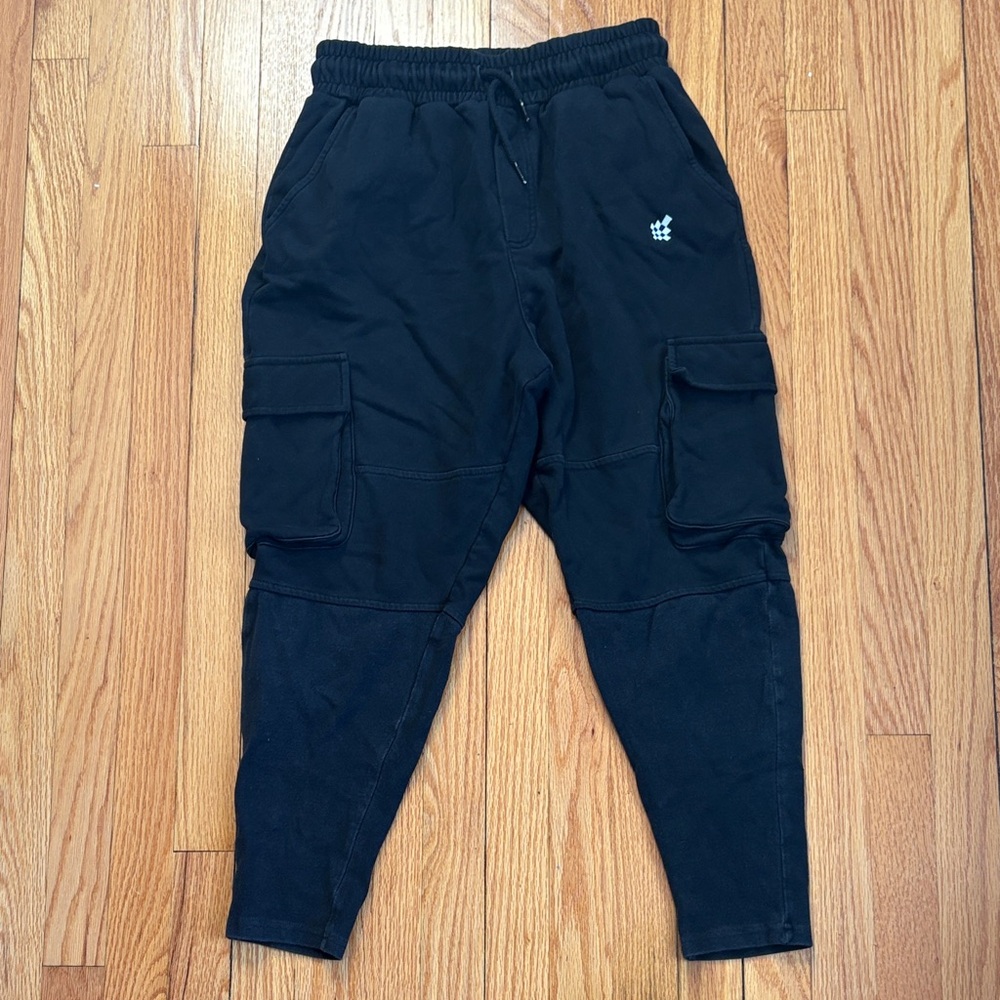 Jed North Black Cargo Sweatpants